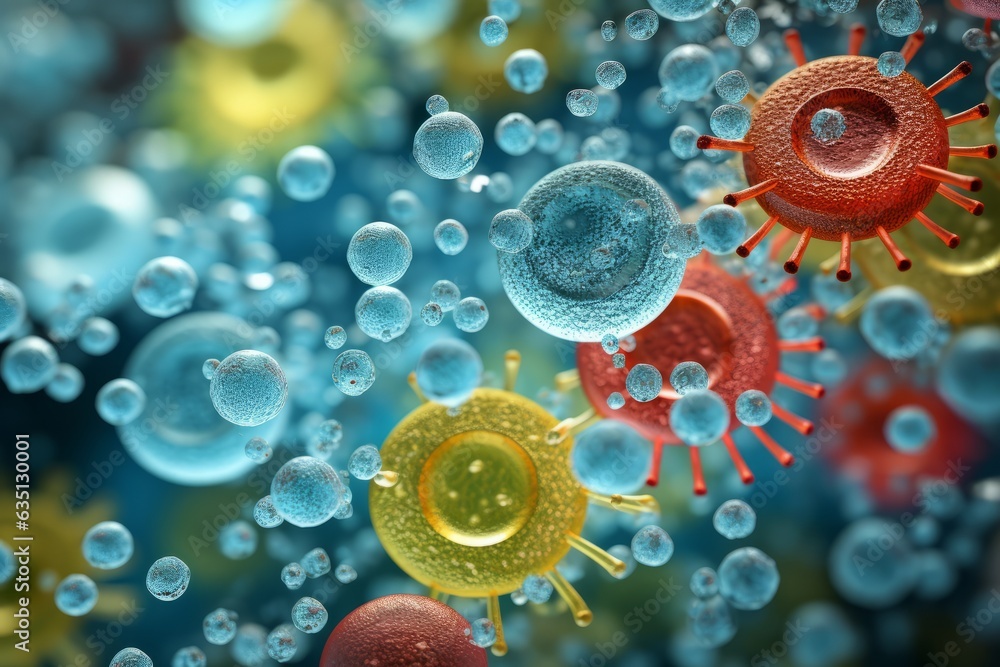 unveiling the microscopic world of bacteria and virus cells, Generative AI unveiling the microscopic world of bacteria and virus cells, Generative AI