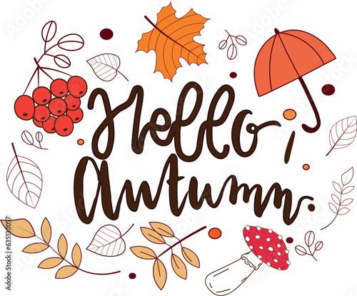 free vector hand drawn background for autumn celebration