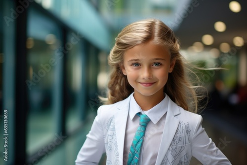 Portrait of a pleased, chil...