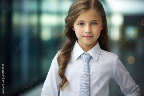 Portrait of a pleased, chil...