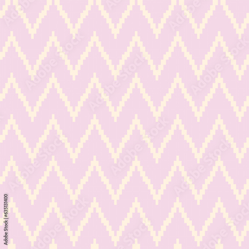 Pastels Chevron Fair Isle Seamless Pattern Design