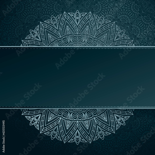 faire-part mandalas bleu