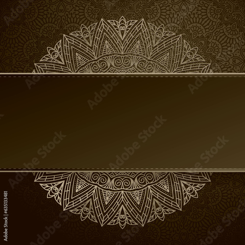 faire-part mandalas sépia