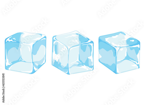 Ice Cubes Frozen Water Crystal Blocks