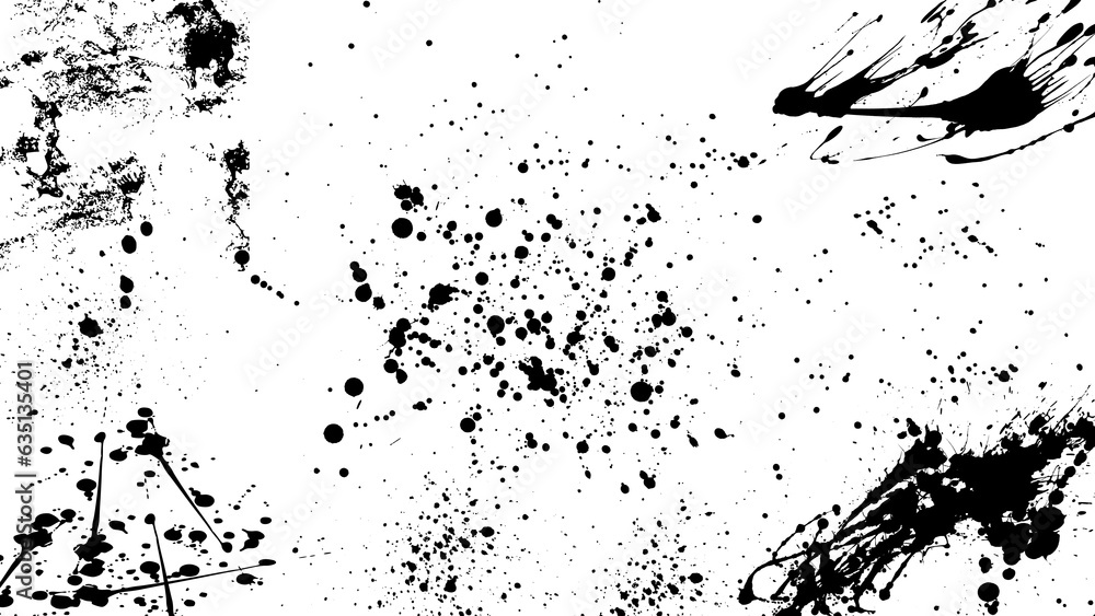 Black paint blotches Black paint blotches