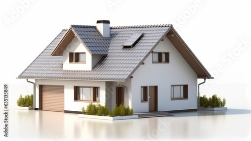 House model real estate, Insurance or loan real estate concept. © visoot