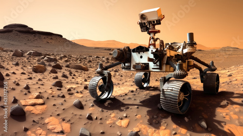 Mars exploration, Space exploration concept, Scientific pioneer.
