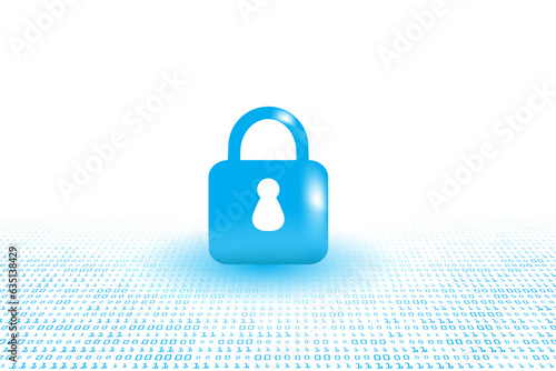 Wallpaper Mural binary protection and security technology abstract background. Torontodigital.ca