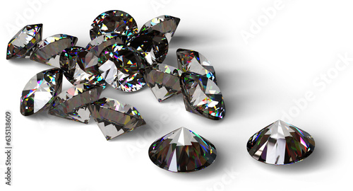 3d render diamond gem