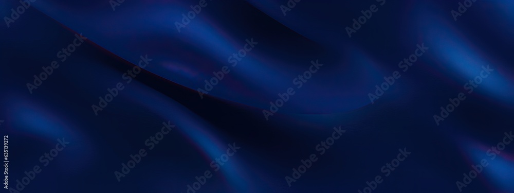 Obraz premium Abstract dark blue background. Silk satin. Navy blue color. Elegant background with space for design. Soft wavy folds.