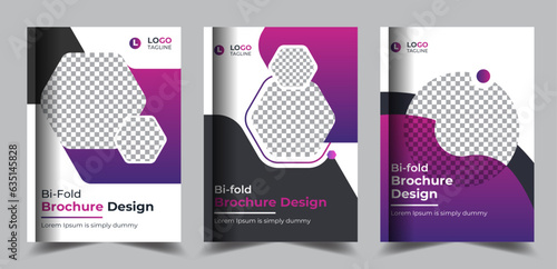 Corporate company profile brochure and annual report book cover design template in a4