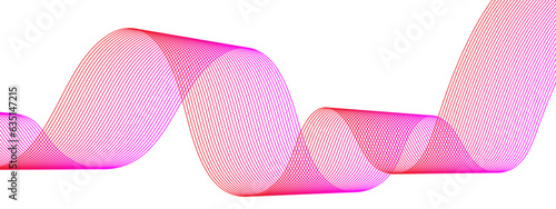 Abstract colorful pink blend wave lines and technology background. Modern colorful pink lines on a white background. Futuristic colorful blend wave lines on transparent background. 