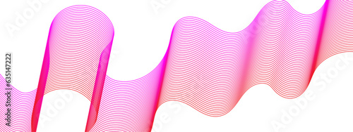 Abstract colorful pink blend wave lines and technology background. Modern colorful pink lines on a white background. Futuristic colorful blend wave lines on transparent background. 