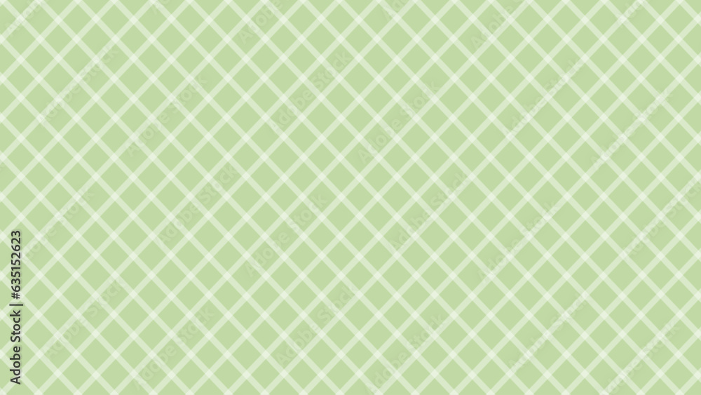 Diagonal white checkered in the green background Diagonal white checkered in the green background