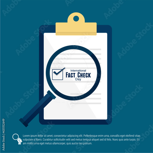 Vector illustration of International Fact Checking Day.