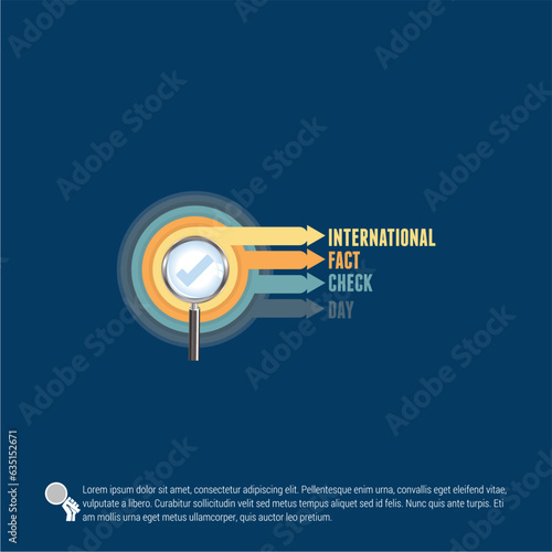 Vector illustration of International Fact Checking Day.