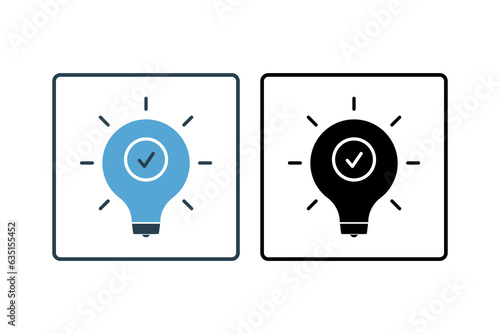 Creativity icon. Icon related to Search Engine Optimization. suitable for web site design, app, user interfaces. solid icon style. Simple vector design editable