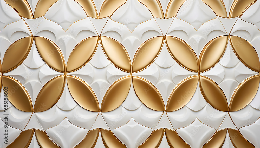 Luxury Semi-Gloss Wall background, elegant white and gold 3d embossed creative pattern Luxury Semi-Gloss Wall background, elegant white and gold 3d embossed creative pattern