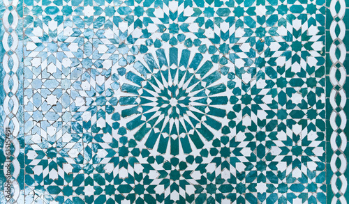 Texture of a mosaic tile surface