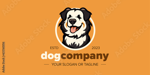 Vector Tricolor Bernese Mountain Dog: Happy & Cute Element for Pet-Related Brands
