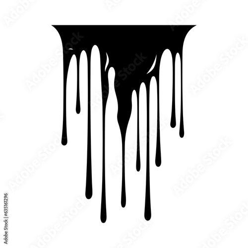 dripping border illustration