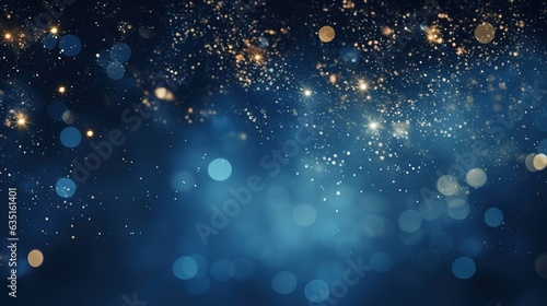 abstract blue background with sparkles