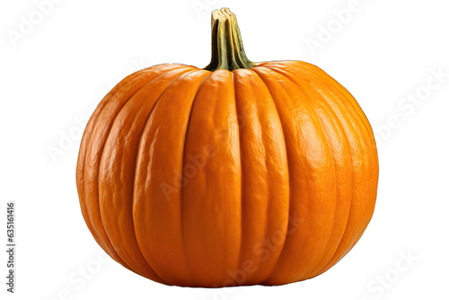 a Pumpkin isolated on a transparent background,in PNG .