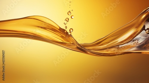 abstract background with golden oil drop