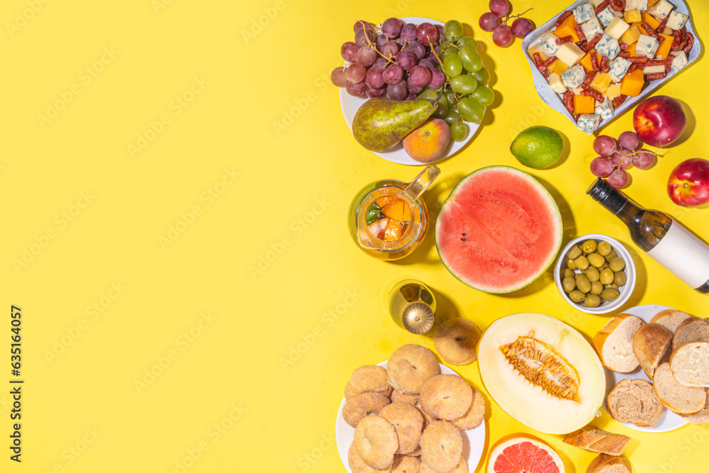 Ferragosto holiday lunch background Ferragosto holiday lunch background