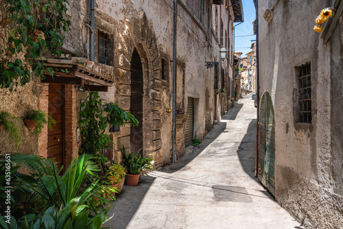 A beautiful sight in the picturesque village of Giuliano di Roma  in the Province of Frosinone  Lazio  Italy.