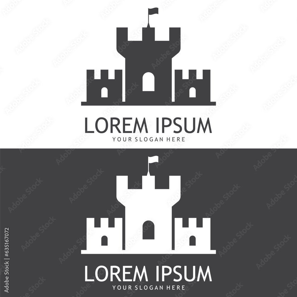 Fortress Logo Template in Vector Shape