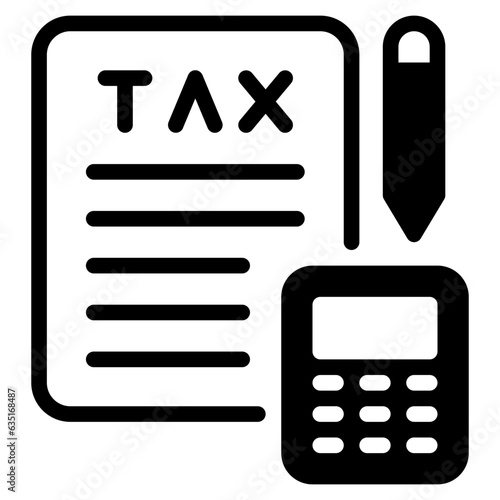Taxation icon can be used for uiux, etc