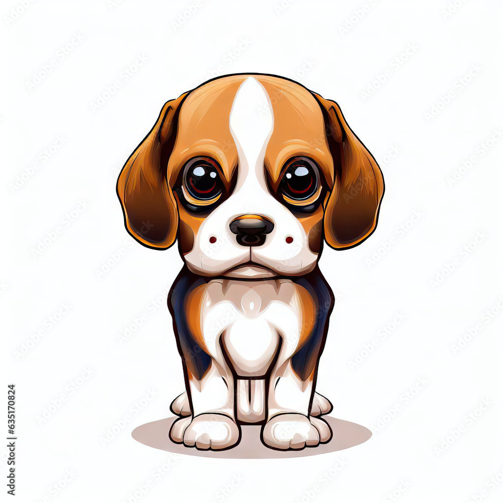 Cozy Companion: Isolated Cute Dog, Generative AI Cozy Companion: Isolated Cute Dog, Generative AI