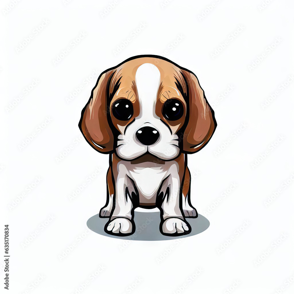 Cozy Companion: Isolated Cute Dog, Generative AI Cozy Companion: Isolated Cute Dog, Generative AI