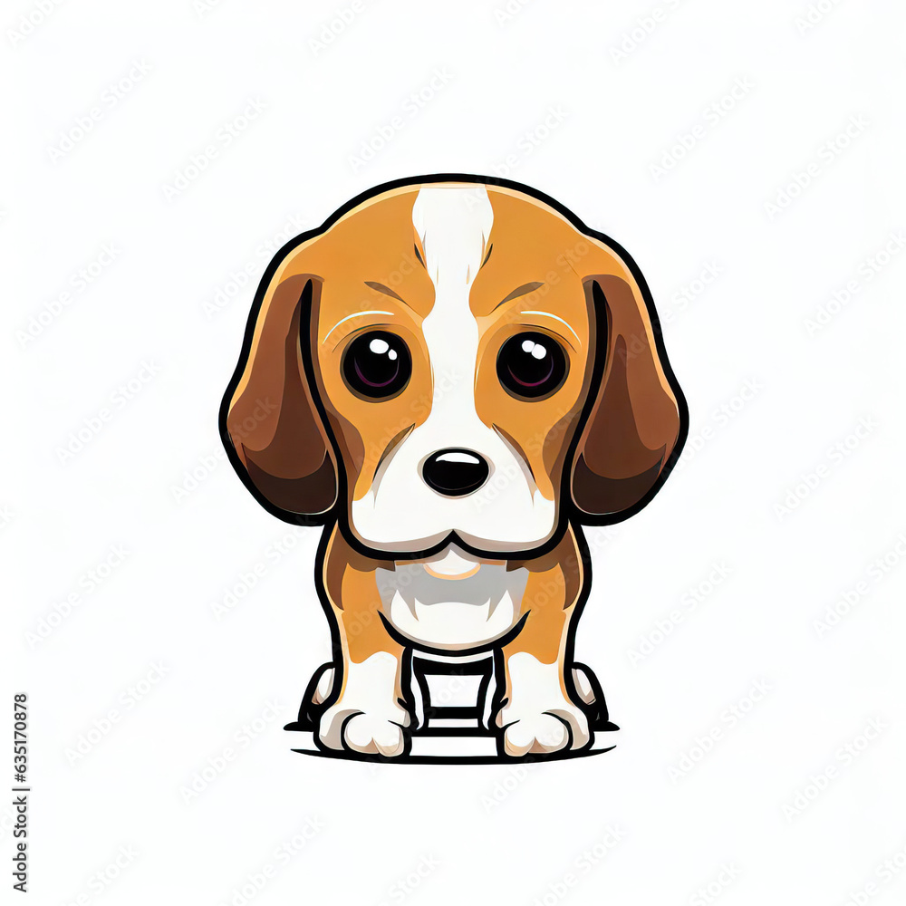 Cozy Companion: Isolated Cute Dog, Generative AI Cozy Companion: Isolated Cute Dog, Generative AI