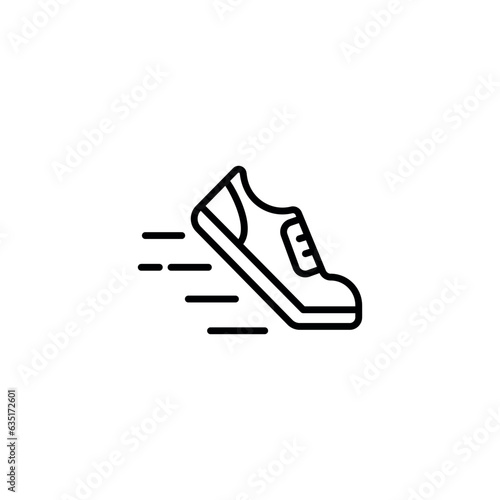 Athletism icon design with white background stock illustration