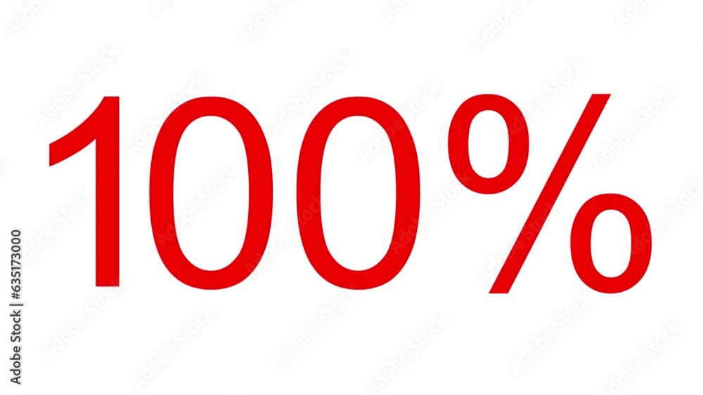 Animated red loading symbol 100 percent. Loading bar icon. Sign of download progress. Looped video. Vector illustration isolated on white background. Animated red loading symbol 100 percent. Loading bar icon. Sign of download progress. Looped video. Vector illustration isolated on white background.