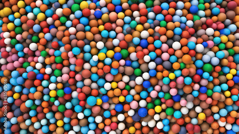 Hundreds of colorful Spheres Hundreds of colorful Spheres