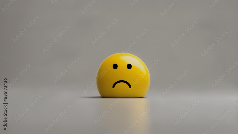Sad yellow smiley 