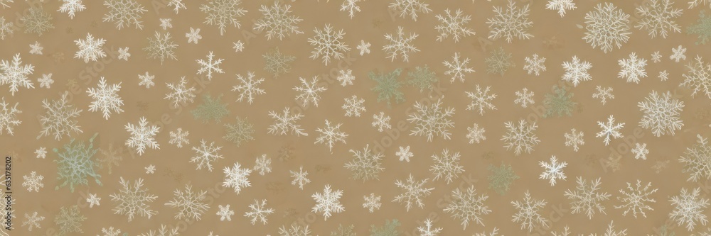 Zarte Schneeflocken in Weiß und Beige als Hintergrund und Geschenkpapier Zarte Schneeflocken in Weiß und Beige als Hintergrund und Geschenkpapier