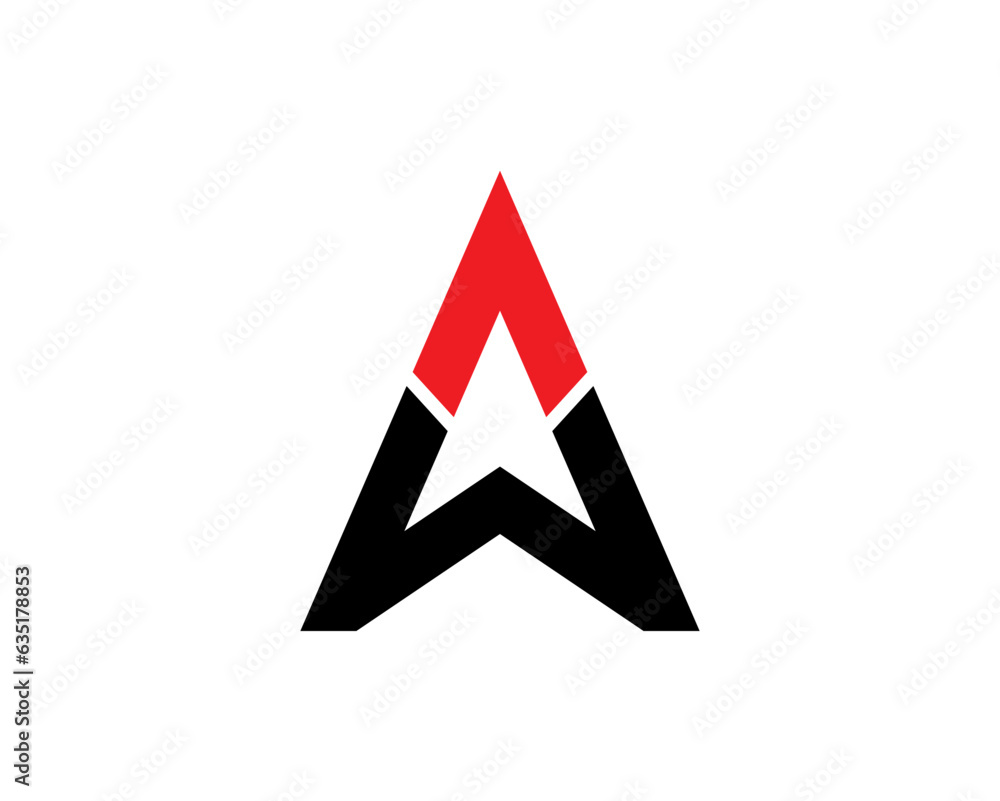 Letters AW or WA Logo Desing Vector 112 Letters AW or WA Logo Desing Vector 112
