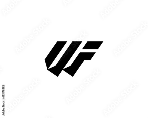 Letters WF Logo Desing Vector 112