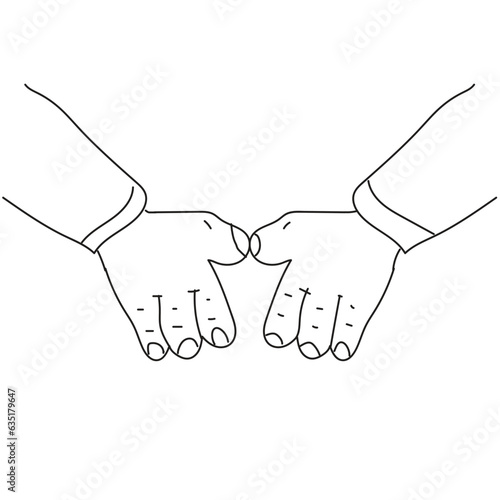 Hand gestures line icons. Handshake, Clapping hands, Victory. Horns, Thumb up finger, drag and drop icons. Donation hand gestures, middle finger, helping hand. Linear set. Quality line set. Vector