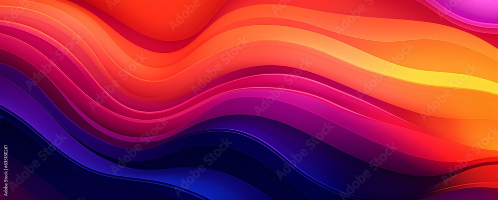 Obraz premium Colorful abstract banner, wavy multicolored background.