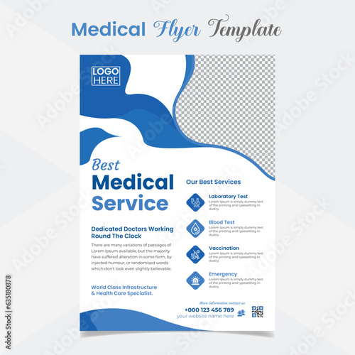 medical agency healthcare poster and flyer template design