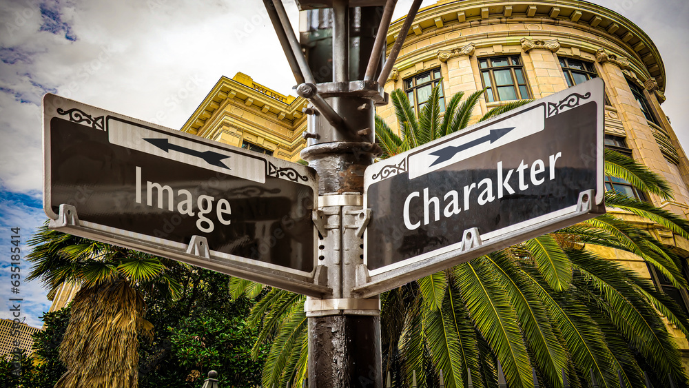 Signposts the direct way to Character versus Image