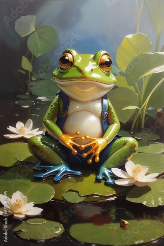 frog in water © ชนินทร์ เชื้อชิน