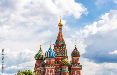 Moscow, Russia - 07.30.2023 - Red square, Saint Basil cathedral. Landmark