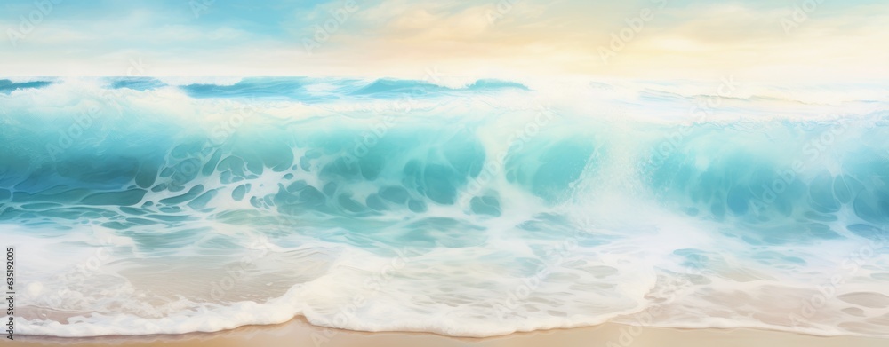 Beach sand with blue water Beach sand with blue water