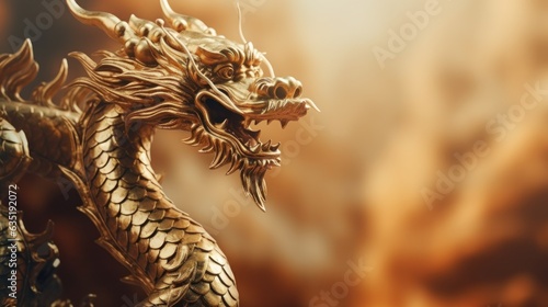 Chinese background with dragon